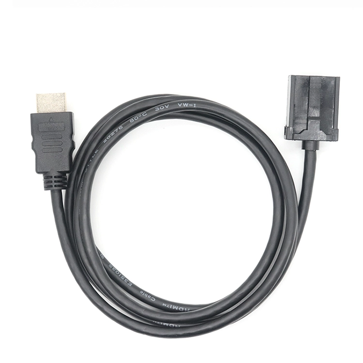 中国 用于汽车连接系统的高速 HDMI 1.4 E 型公头到 A 型公头视频音频延长线 制造商