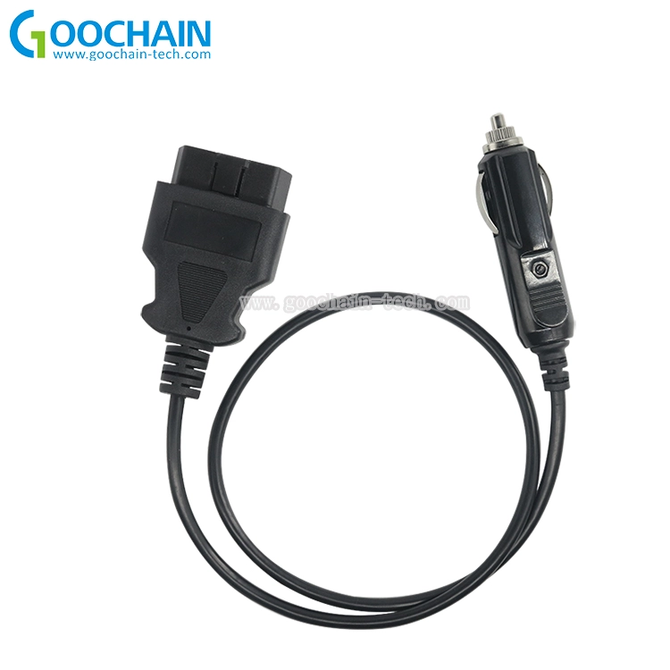 Çin Araba OBD2 16Pin Araç Çakmaklı OBD Erkek Konnektör Kablo Adaptörü üretici firma