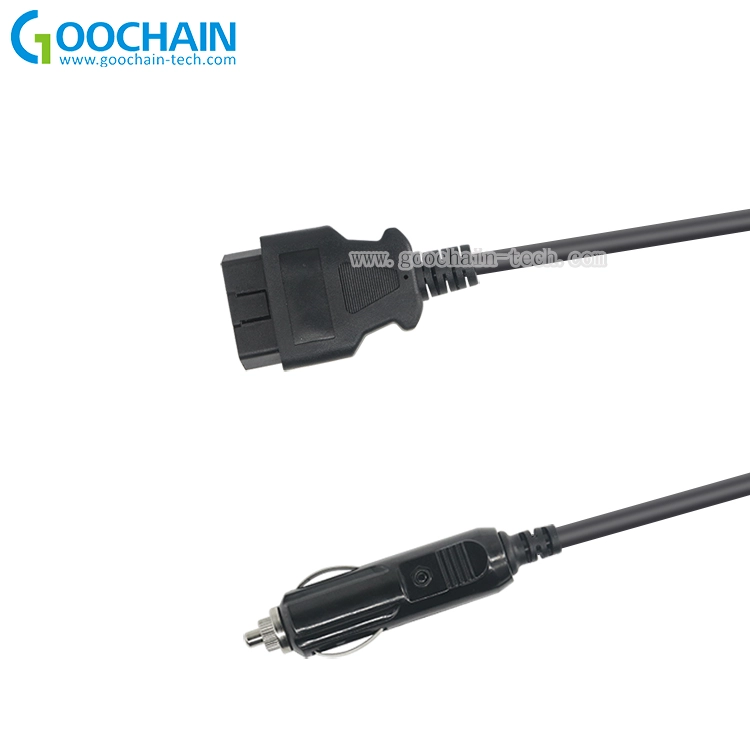 Çin Araba OBD2 16Pin Araç Çakmaklı OBD Erkek Konnektör Kablo Adaptörü üretici firma