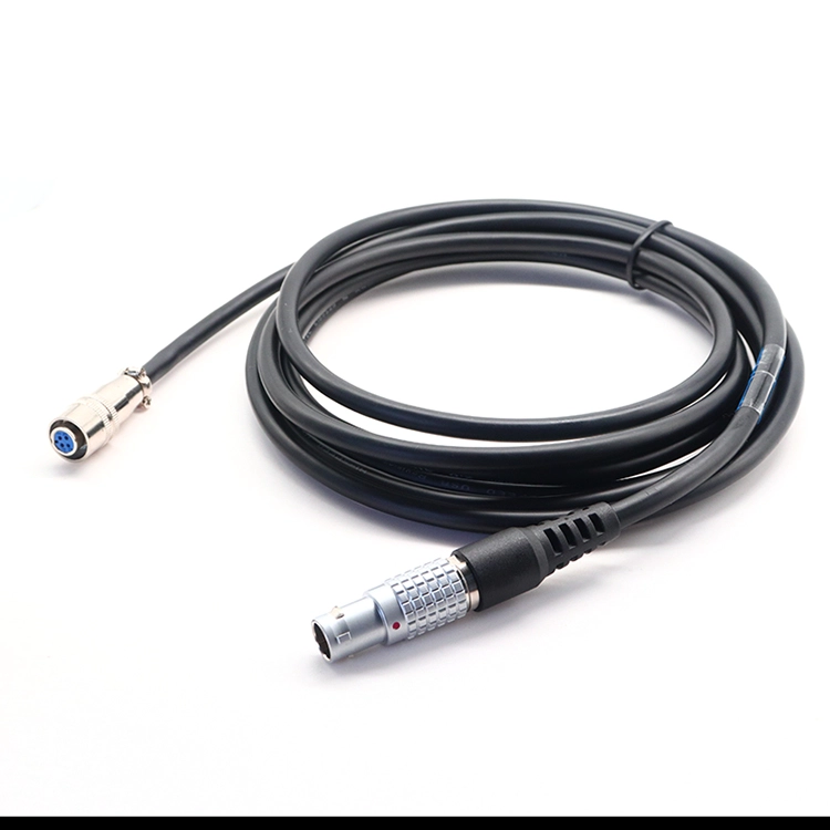 China FGG 1B 8P Metal Self-locking to 6 Pin Aviation Plug power cable for Non Destructive Testing manufacturer
