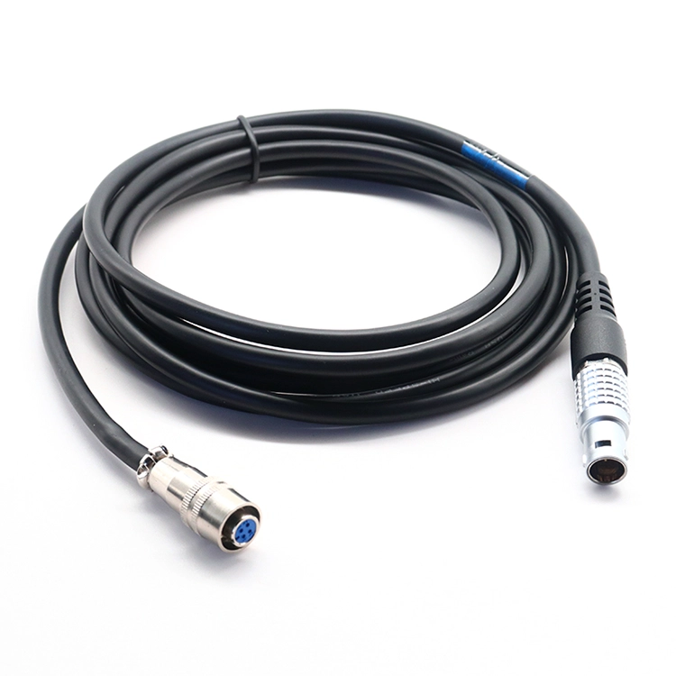China FGG 1B 8P Metal Self-locking to 6 Pin Aviation Plug power cable for Non Destructive Testing manufacturer