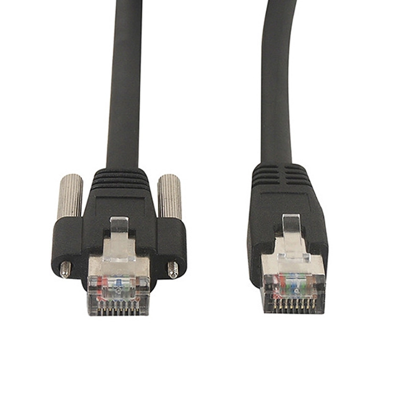 Çin Vida Kilitlemeli Yüksek Esnek Endüstriyel Kamera Gigabit Rj45 Cat6 8p8c Ağ Ethernet Kablosu üretici firma