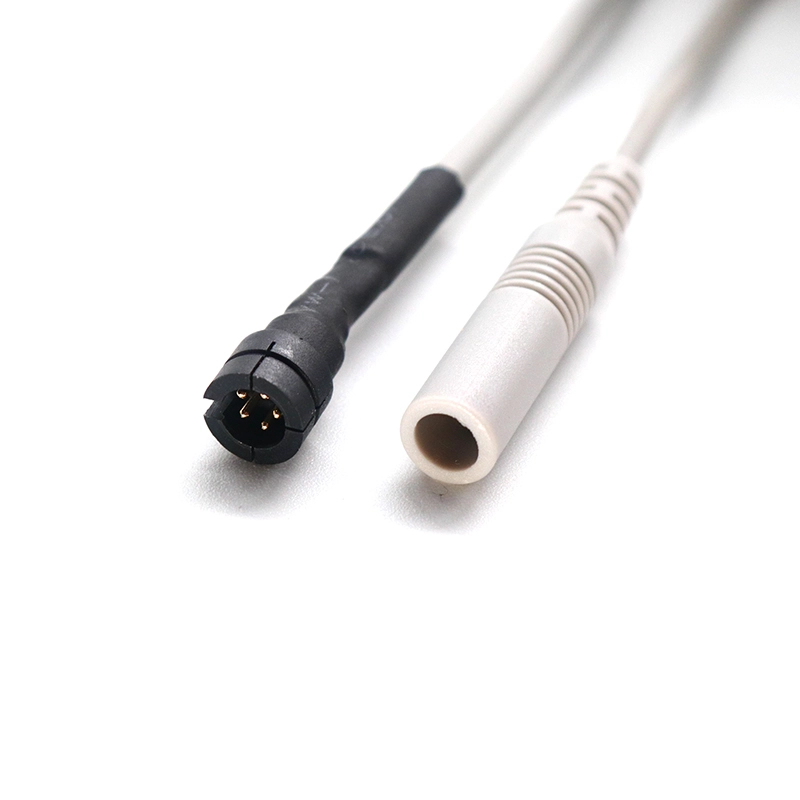 China Wasserdichter M5-5P an EKG-EKG-Elektrodenclip an 2,0-mm-Elektrodenbuchsen-Steckerkabel für EMG-Gerät Hersteller