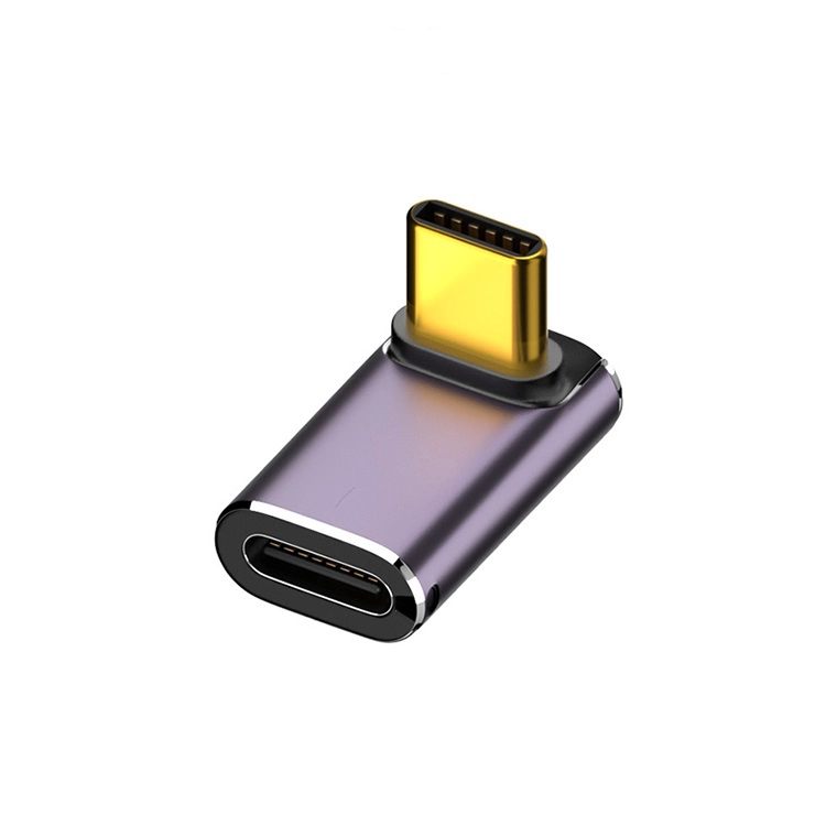China U-Shape USB4 Tipo C 4.0 8K@60Hz 40Gb conversor de carregamento rápido 100W Adaptador de energia com luz LED fabricante