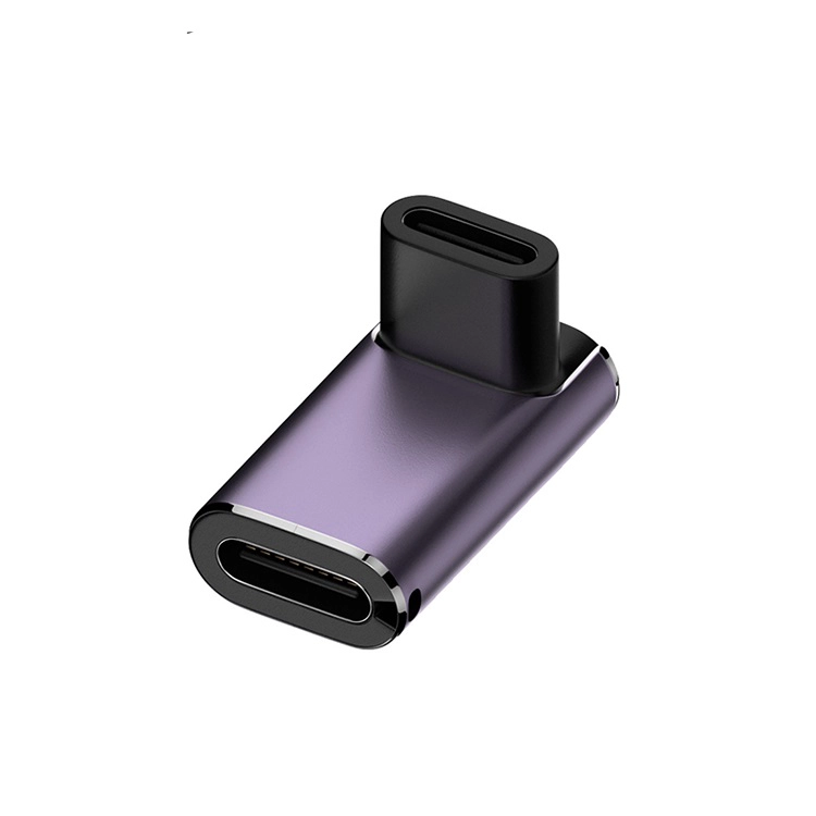 China U-Shape USB4 Tipo C 4.0 8K@60Hz 40Gb conversor de carregamento rápido 100W Adaptador de energia com luz LED fabricante