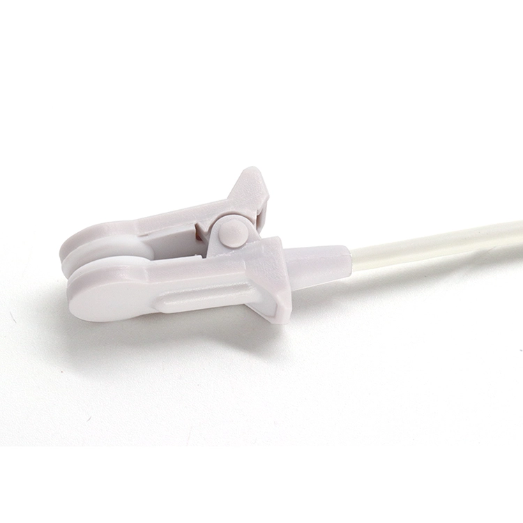 China Conector de áudio reutilizável de 3,5 mm para cabo de sonda de sensor Spo2 Cabo com clipe de orelha adulto fabricante