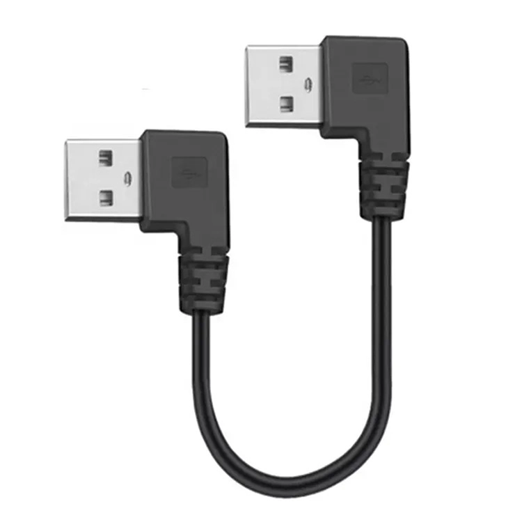 الصين 90 درجة زاوية الحق USB 2.0 3.0 نوع A ذكر إلى ذكر تمديد كابل مع جرد بالجملة الصانع