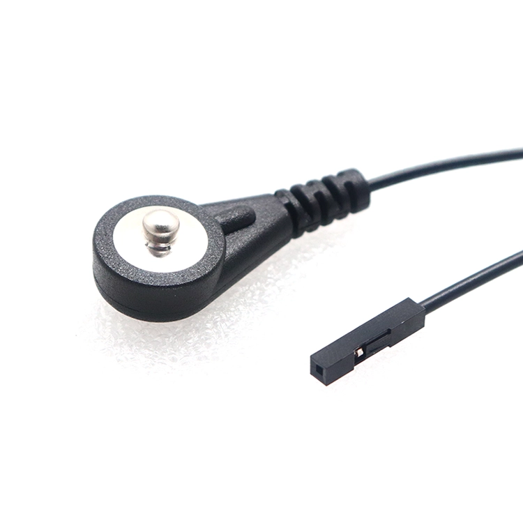 China Maßgeschneidertes EKG-EKG-EEG-Kabel von DuPont mit 2,54-Buchse und 3,5-4,0-Elektrodenschnappstecker Hersteller
