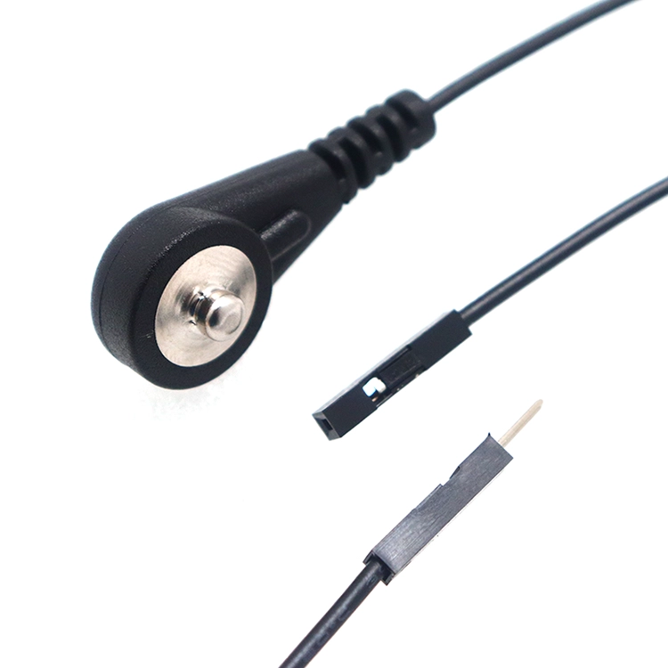 China Maßgeschneidertes EKG-EKG-EEG-Kabel von DuPont mit 2,54-Buchse und 3,5-4,0-Elektrodenschnappstecker Hersteller