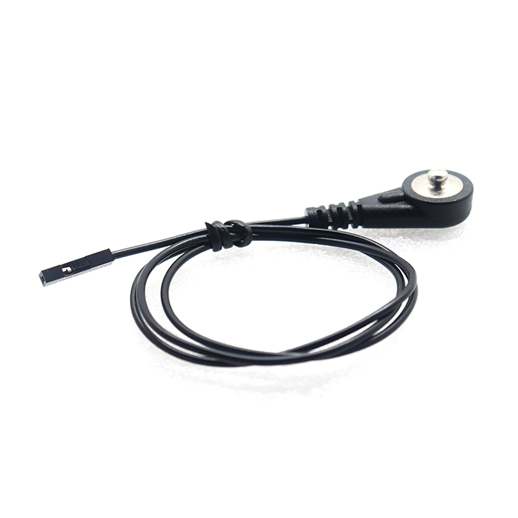 China Maßgeschneidertes EKG-EKG-EEG-Kabel von DuPont mit 2,54-Buchse und 3,5-4,0-Elektrodenschnappstecker Hersteller