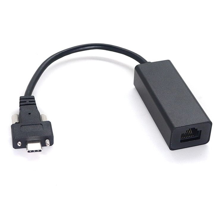 중국 RJ45 네트워크 카드 1000Mbps 이더넷 변환기 어댑터에 나사가 있는 USB 유형 C 제조업체