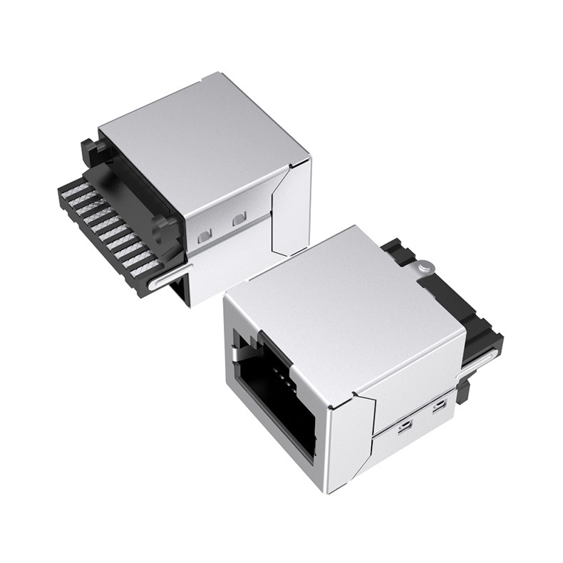 China Tipo de moldagem RJ48 RJ50 10P10C Conector feminino fábrica fabricante