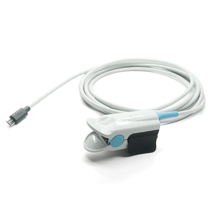 Cina Accessori per dispositivi di ossigeno Sensore Mindray Spo2 da micro maschio a clip per dito per adulti produttore