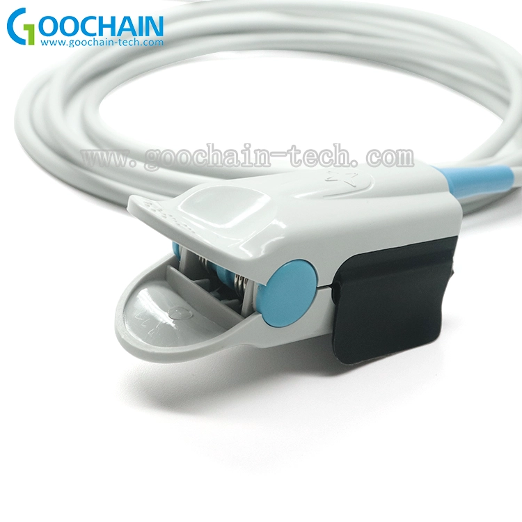 Cina Accessori per dispositivi di ossigeno Sensore Mindray Spo2 da micro maschio a clip per dito per adulti produttore