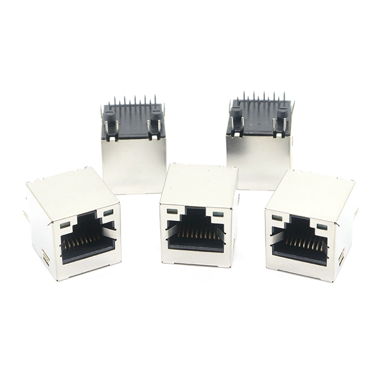 Chine Ethernet vertical de connecteur femelle modulaire fait sur commande de RJ50 10P10C avec mené fabricant