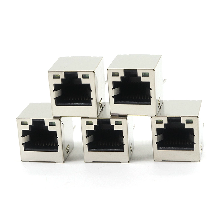 Chine Ethernet vertical de connecteur femelle modulaire fait sur commande de RJ50 10P10C avec mené fabricant