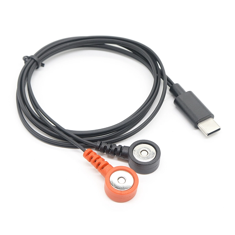 중국 2개의 지도에 주문을 받아서 만들어진 USB C TYPE-C 남성 3.5MM 자석 여성 스냅 OTG 접합기 케이블 제조업체