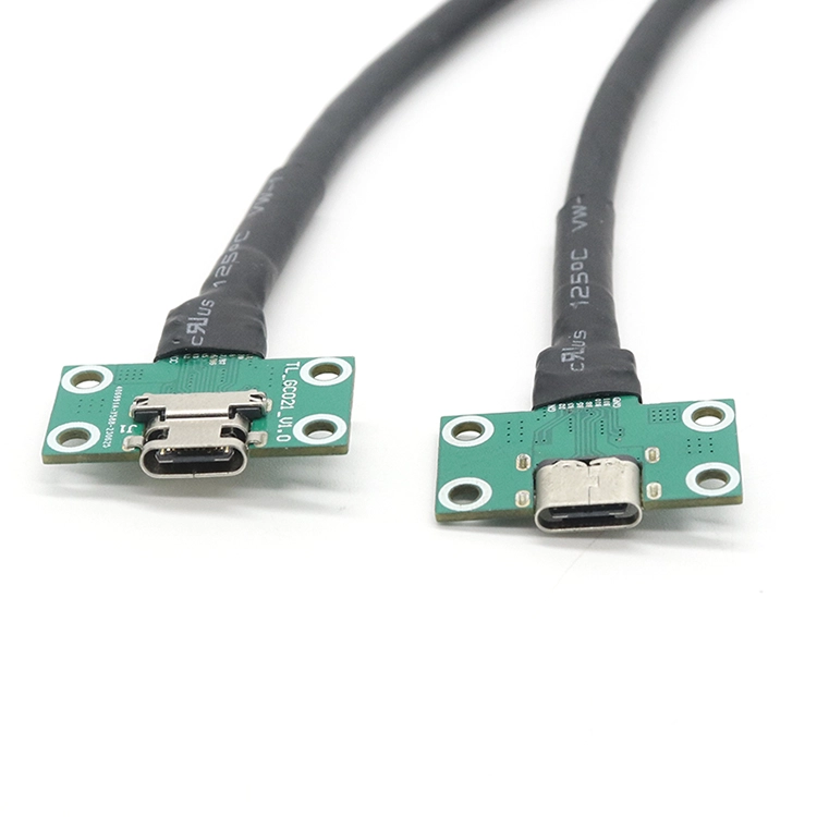 中国 定制 10gbps 快速传输速度 USB TYPE C 3.1 公对母面板螺丝锁定安装 USB 电缆 制造商