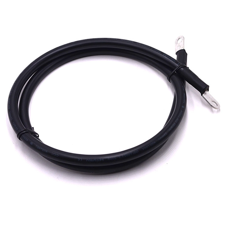 China Wholesaler Customization EV25mm2 Energy storage battery power cable 22-6S ring terminal wire harness manufacturer