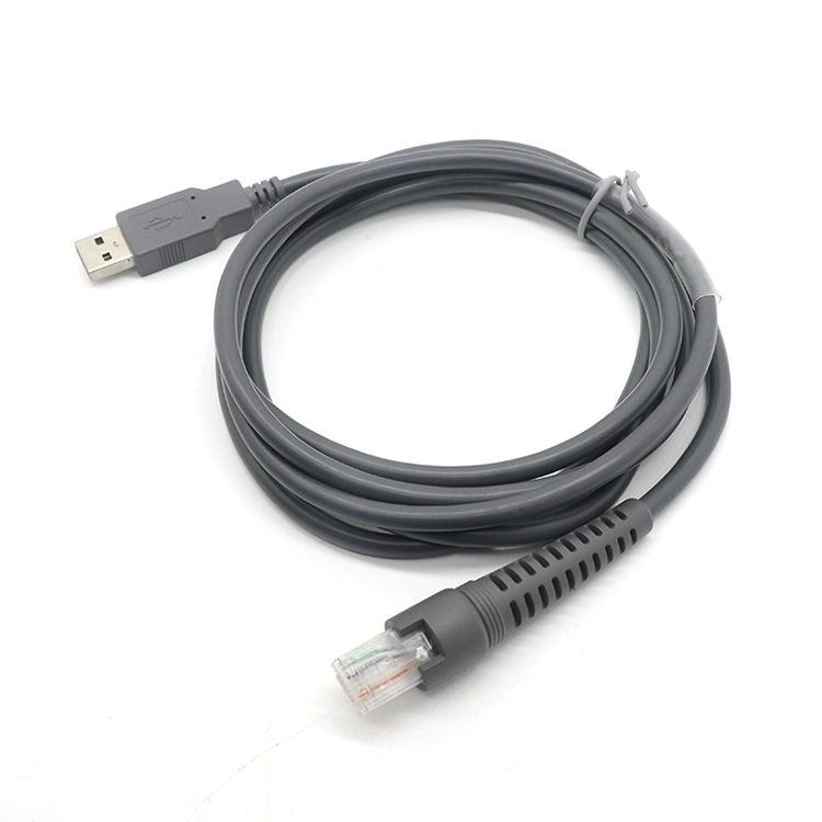 Çin Symbol Zebra için USB Kablosu Motorola Barkod Tarayıcı USB - RJ50 Kablosu CBA-U01-S07ZAR LS2208-SR DS2208 DS2278 DS8178 üretici firma
