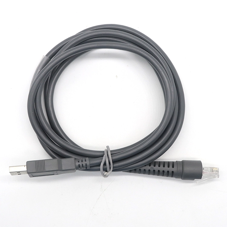 Çin Symbol Zebra için USB Kablosu Motorola Barkod Tarayıcı USB - RJ50 Kablosu CBA-U01-S07ZAR LS2208-SR DS2208 DS2278 DS8178 üretici firma