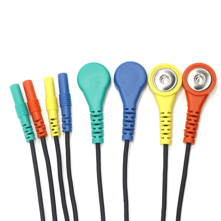 Chine Ports d'électrode de prise femelle Din 1.5mm colorés à câble Tens de fil de protection ECG Snap femelle de 4.0MM fabricant
