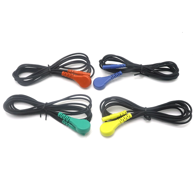 Chine Ports d'électrode de prise femelle Din 1.5mm colorés à câble Tens de fil de protection ECG Snap femelle de 4.0MM fabricant