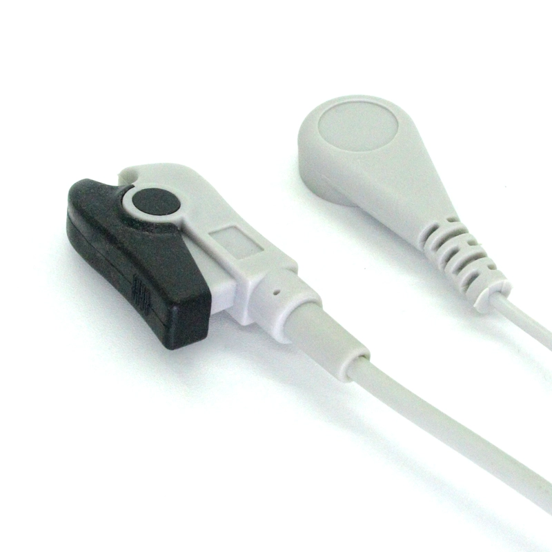 China Customized Reusable 3.5mm Female ECG Snap to ECG Clip Medical Cable manufacturer