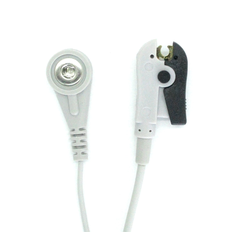 China Customized Reusable 3.5mm Female ECG Snap to ECG Clip Medical Cable manufacturer