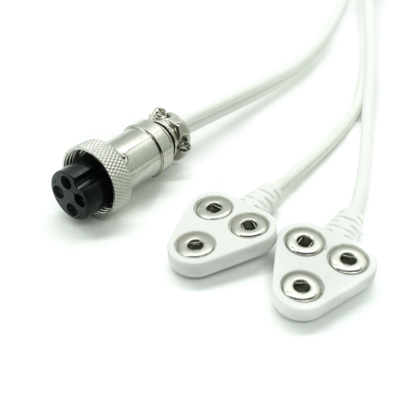 China Runder Luftfahrtstecker GX16 4-polig mit 2,5-mm-Buchse, Schnappkabel, EMS-Maschinenersatz Hersteller