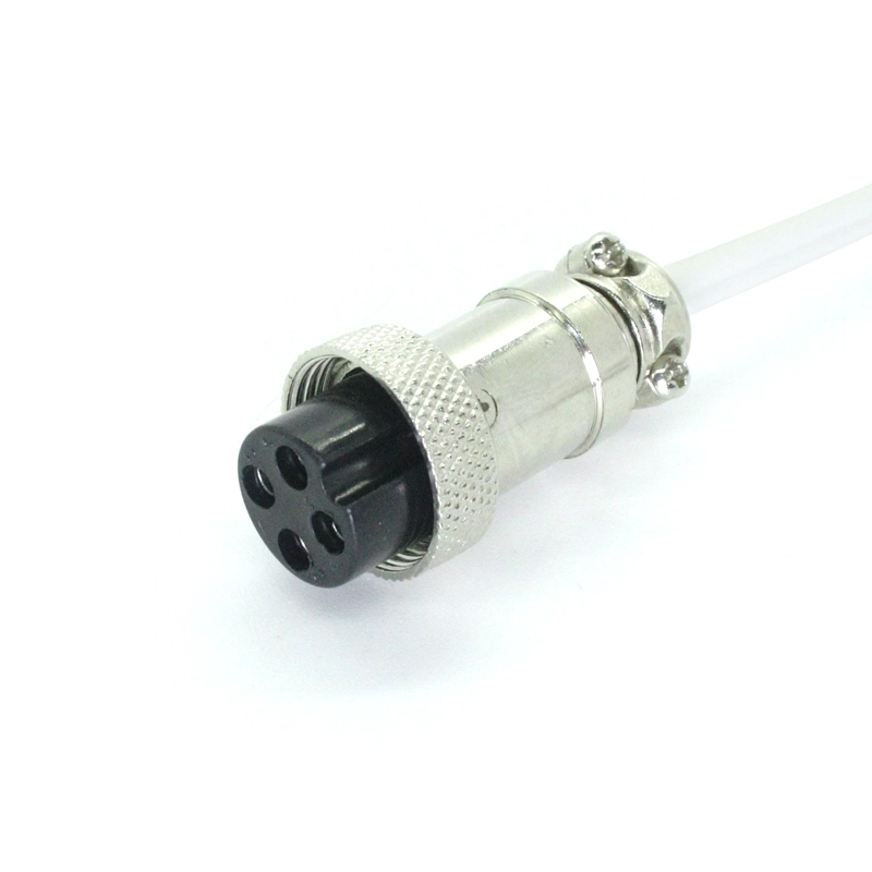 China Runder Luftfahrtstecker GX16 4-polig mit 2,5-mm-Buchse, Schnappkabel, EMS-Maschinenersatz Hersteller