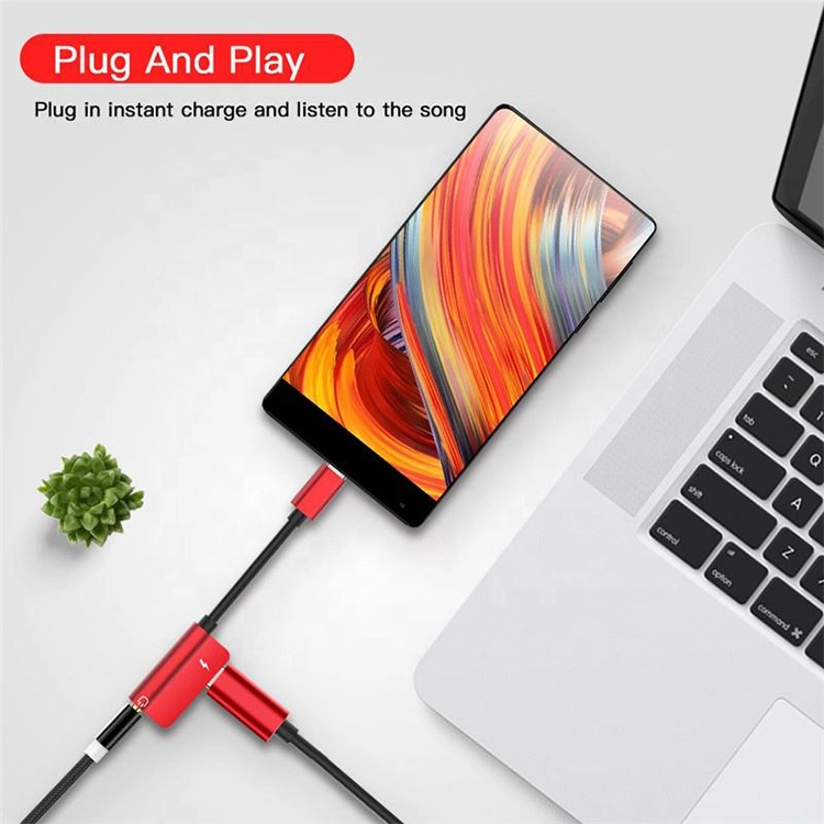 中国 2 In 1 USB 3.1 Type C Type-C USB C - 3.5mm Aux オーディオヘッドフォンジャック PD 充電電源アダプターケーブル メーカー