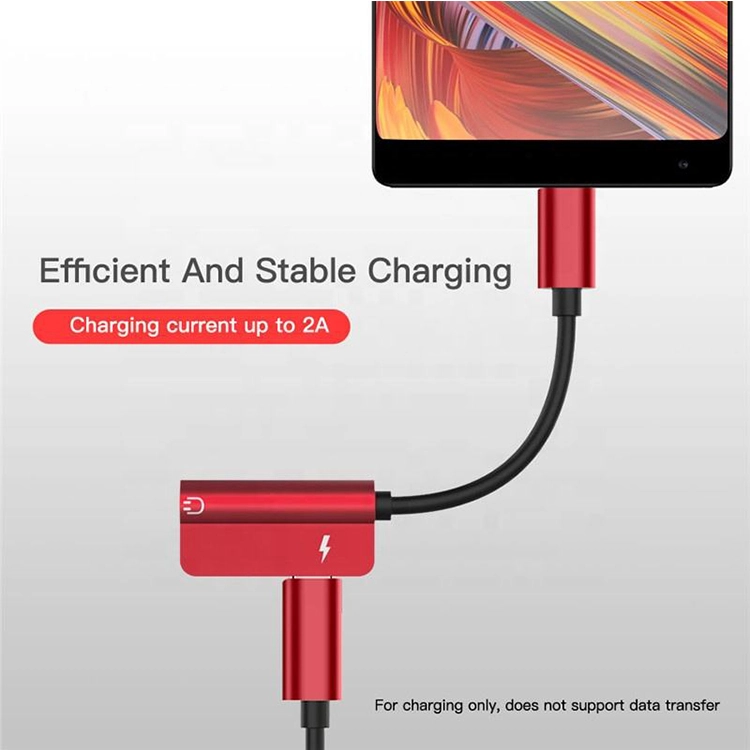 中国 2 In 1 USB 3.1 Type C Type-C USB C - 3.5mm Aux オーディオヘッドフォンジャック PD 充電電源アダプターケーブル メーカー
