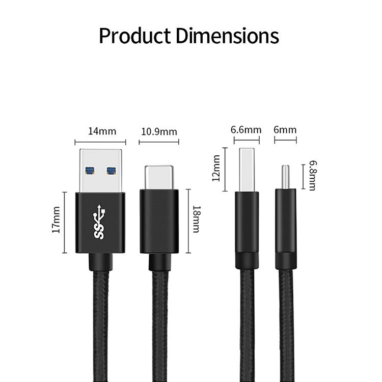 Chine Câble de chargeur rapide USB-C vers USB-A 2.0, vitesse de 480 Mbps, câble de chargement de téléphone portable certifié USB-IF fabricant