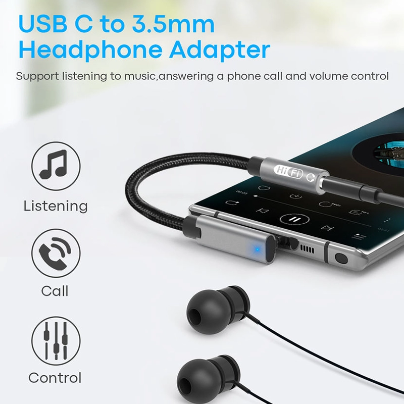 Cina Adattatore jack per cuffie femmina da 3,5 mm Cavo dongle da USB tipo C a Aux da 90 gradi produttore