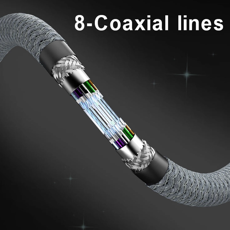 porcelana Cable USB4 8K 1.2M Compatible con Thunderbolt 4 Cable de extensión USB 4 Tipo-c Ultra HD 8K@60Hz Carga de 100W Datos de 40Gbps Compatible con SSD externo eGPU 1xBend 1x Recto fabricante