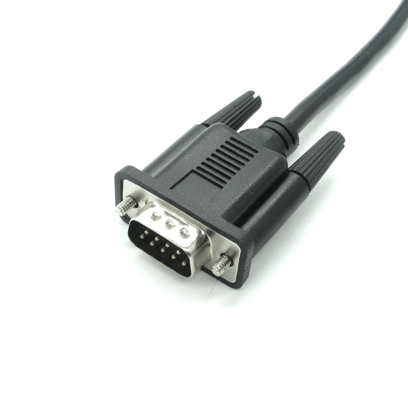 中国 定制 RS232 DB9 公头连接器 TO VH3.96-4 PIN DIN 外壳线束电缆 制造商