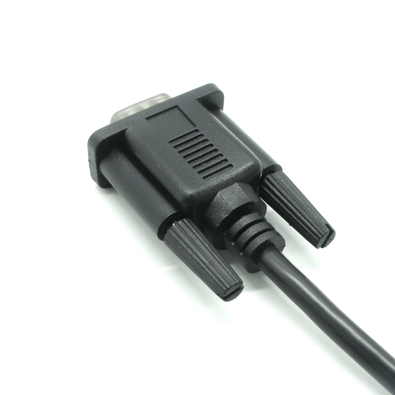 中国 定制 RS232 DB9 公头连接器 TO VH3.96-4 PIN DIN 外壳线束电缆 制造商