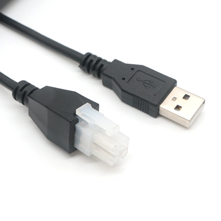 中国 30CM USB 转 Molex-4 针风扇电缆 电脑适用于机箱机箱-CPU 风扇电源适配器线 2464 22AWG 外径 3.5mm 风扇电源适配器线 制造商