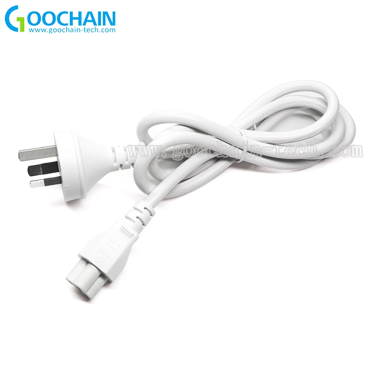 China AC-Netzkabel, 3-poliges weibliches Netzkabel für T5- oder T8-Röhren, weiß Hersteller