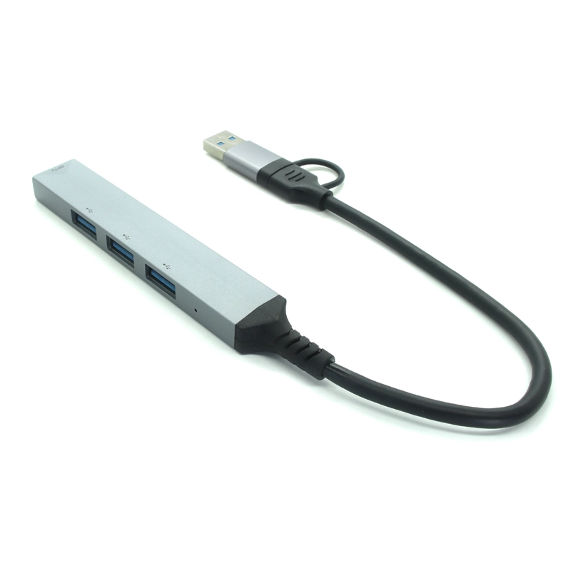 China Hub USB 4 em 1, USB para USB 3.0 USB 2.0,4 portas Divisor USB portátil Mini estação de acoplamento USB fabricante