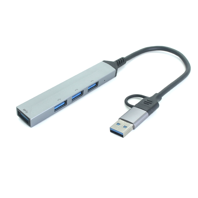 China Hub USB 4 em 1, USB para USB 3.0 USB 2.0,4 portas Divisor USB portátil Mini estação de acoplamento USB fabricante