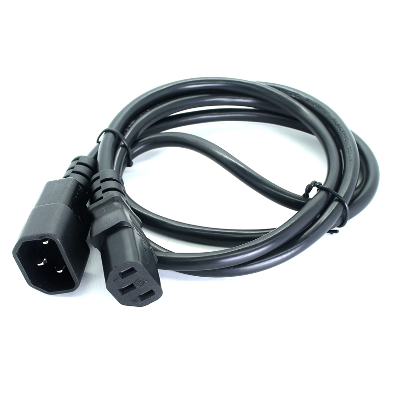 Çin Dönüştürülebilir Çoklu AC Güç Kablosu C13 ila C14 Güç Kablosu Fiş Adaptörü Dış Mekan için IEC 320 C14 Soket Güç Kaynağı Kablosu üretici firma