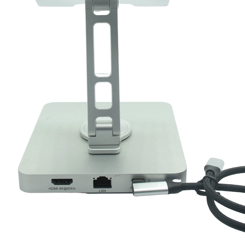 중국 11 in 1 USB 허브 iPad 스탠드 충전 스테이션 USB C 허브 스탠드 HDMI 4K 60Hz 1000M 이더넷 for iPad Pro Nintendo 스위치 스팀 데크 태블릿 도킹 스테이션 제조업체