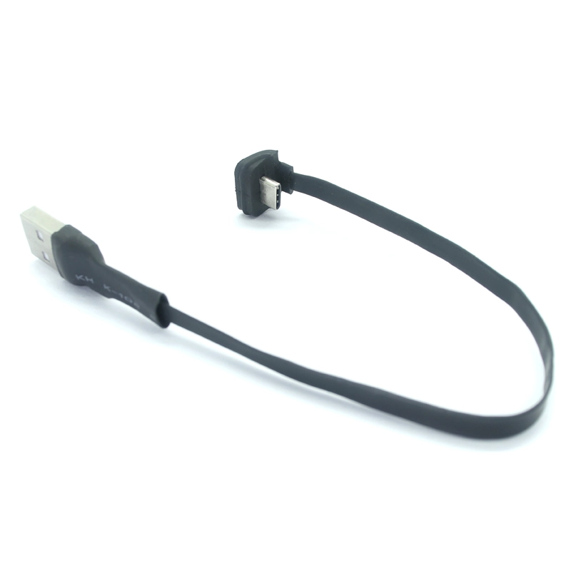 China 2A FPC-kabel USB 2.0 A-mannetje naar 180 graden Type C Opwaartse hoek Neerwaartse hoek FFC Platte zachte draad fabrikant