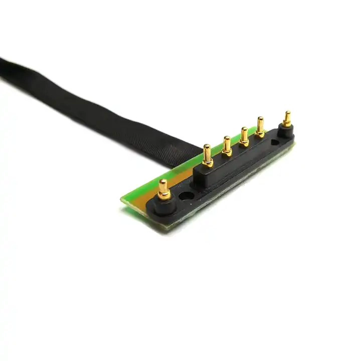China Aangepaste 2-pins 3-pins 4-pins 5-pins magnetische Pogo-pin veergeladen laderconnectorkabel fabrikant