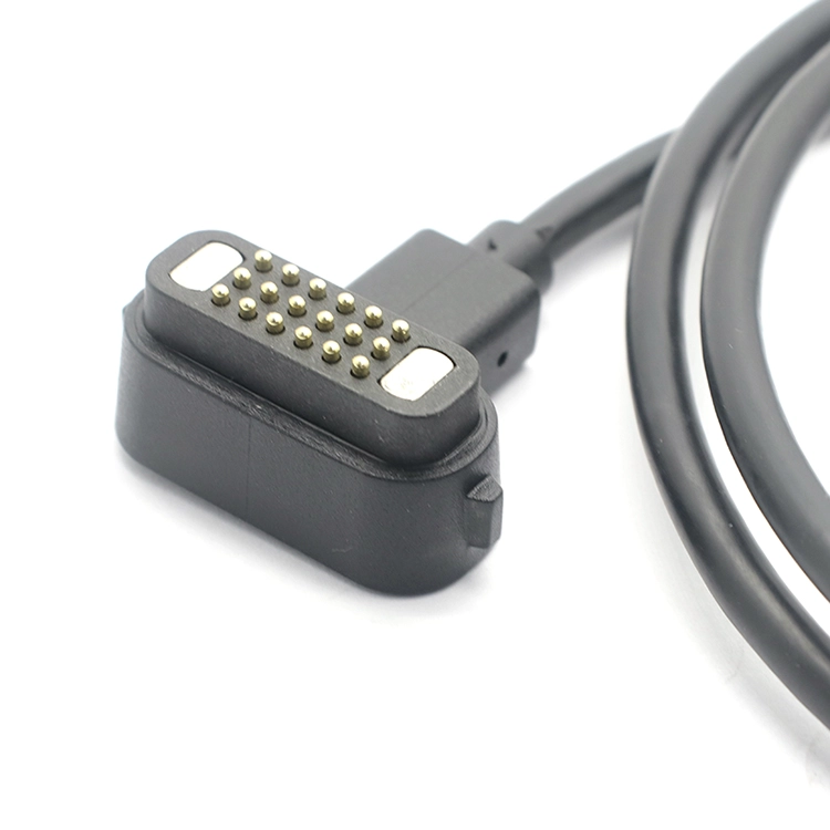 China 5Gbps 10Gbps Audio Video Ultra High Speedy Transfer Magnetic Extension Cable to USB 3.1 Type C 18pin Magnetic Pogo Pin PD Fast Charging Cable manufacturer