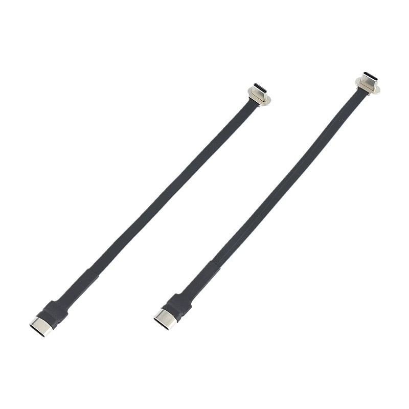 中国 扁平 FPV 超薄超软薄型直角 C 型 USB 90 度转 USB A 公带 FPC 数据充电线 制造商
