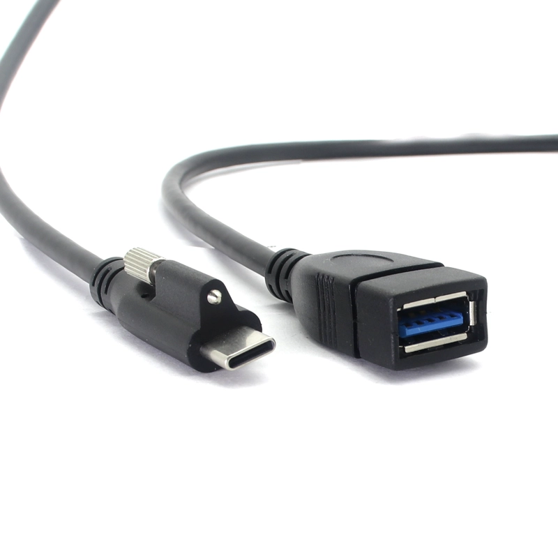 Cina Adattatore per montaggio a vite con bloccaggio da USB C a USB A femmina Cavo USB C OTG, connettore da tipo C a USB A femmina compatibile con MacBook Pro Air produttore