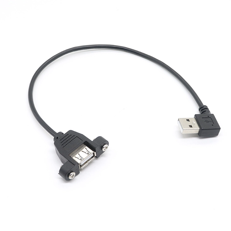 Cina Montaggio a vite con bloccaggio USB A femmina a 90 gradi ad angolo retto ad angolo sinistro USB A cavo di prolunga per fotocamera produttore